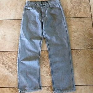 Boys size 12 gray jeans